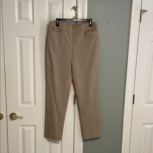 Briggs New York Tan Trousers with Straight-Leg Silhouette